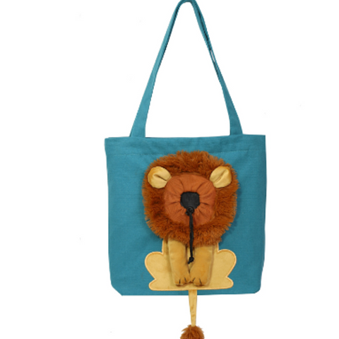 Soft Pet Carriers Lion Design Portable Breathable Bag
